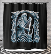 Artistic Soul Splash Shower Curtain adding color and vibrancy to bathroom decor.